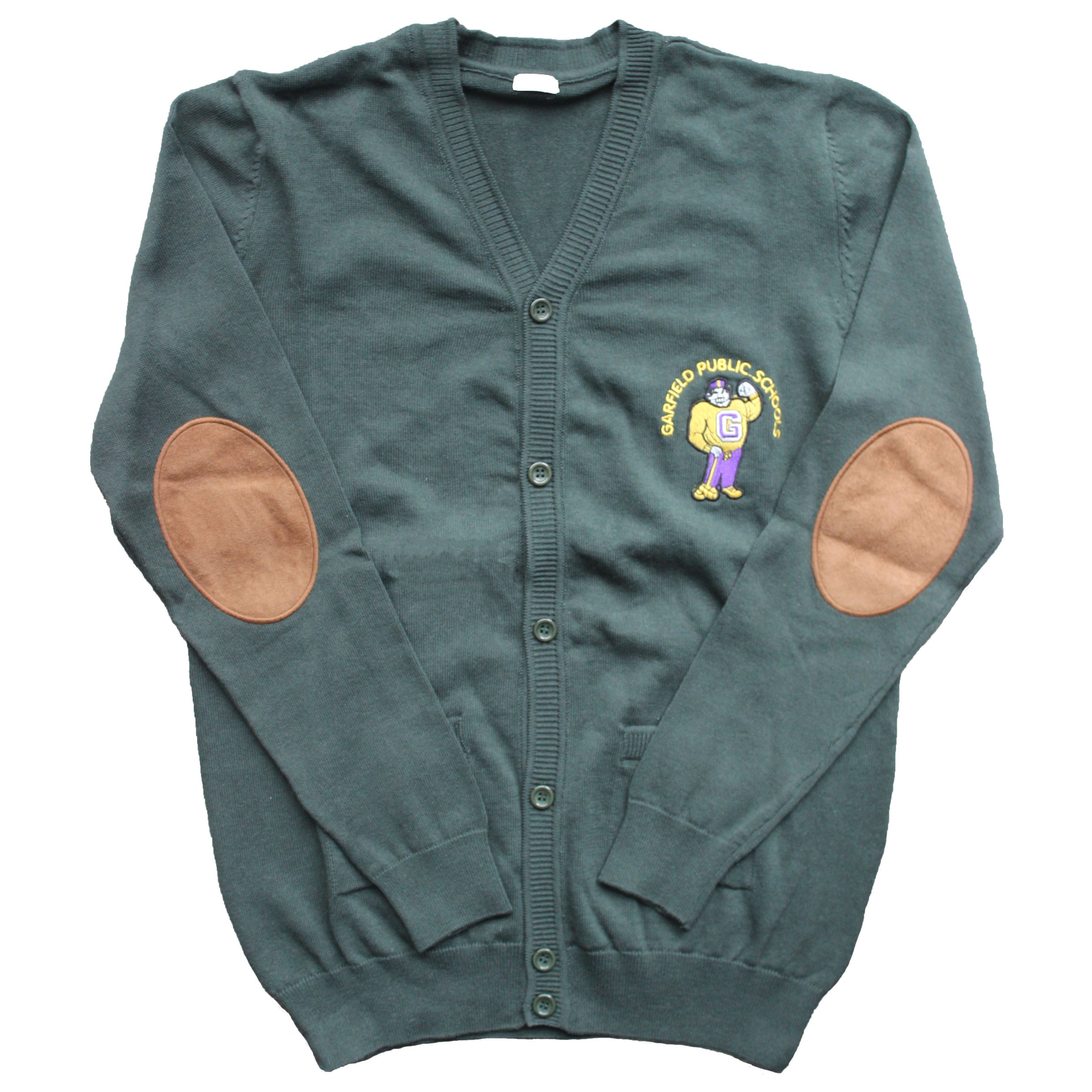 GARFIELD MIDDLE UNISEX GREEN CARDIGAN | YNK Store