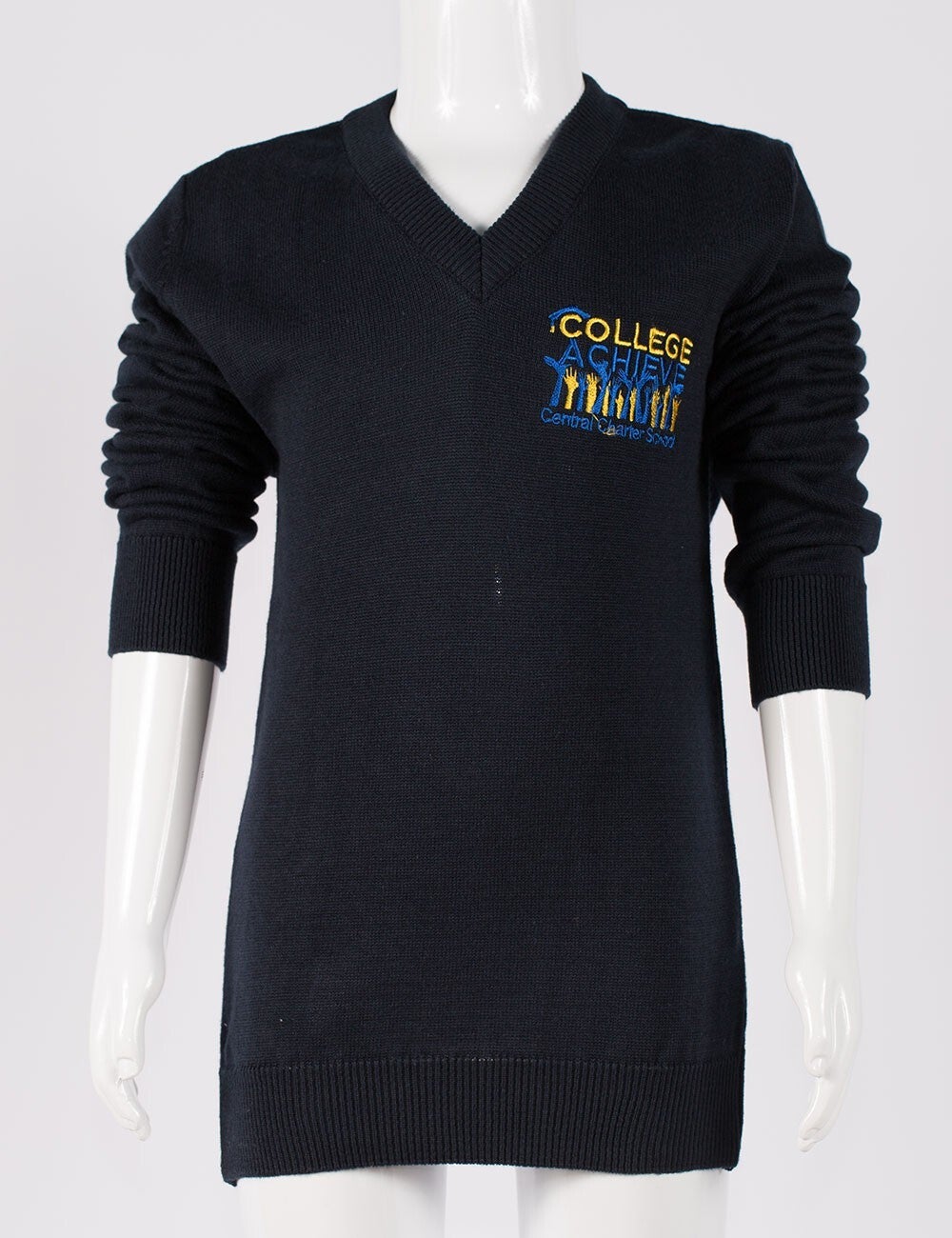 V neck hotsell college sweater