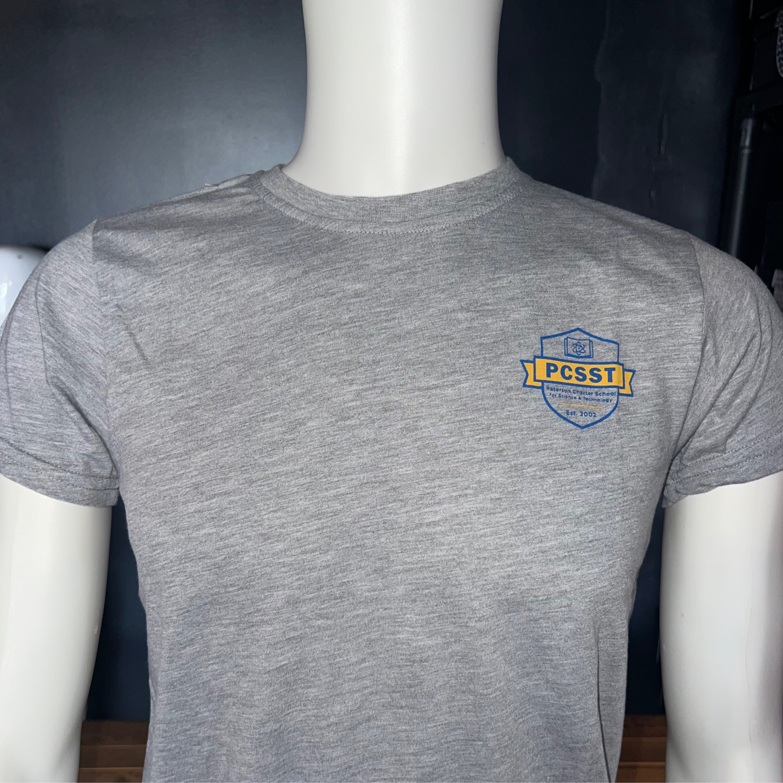 PCSST NEW LOGO UNISEX SPORT TSHIRT (GRAY) YNK Store